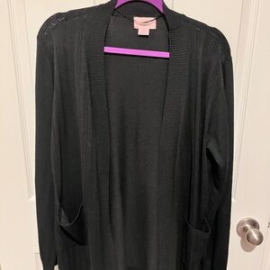 Women’s hip length cardigan sweater